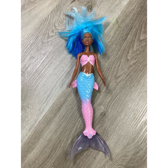 Barbie Dreamtopia Mermaid Doll 12" Blue Hair Pink & Blue‎ Tail Toy - Picture 1 of 10
